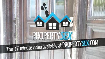 PropertySex - Virgin fucks hot French real estate agent with big tits