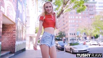 TUSHYRAW Blonde Teen Has Unforgettable First Anal Experience