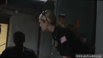 Interracial porn: nigga licking asses MILFs in police uniform